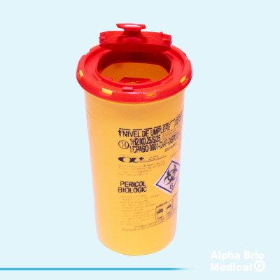 Recipient Cutii polipropilena 0,5 L pt. intepatoare–taietoare BIOSAFE