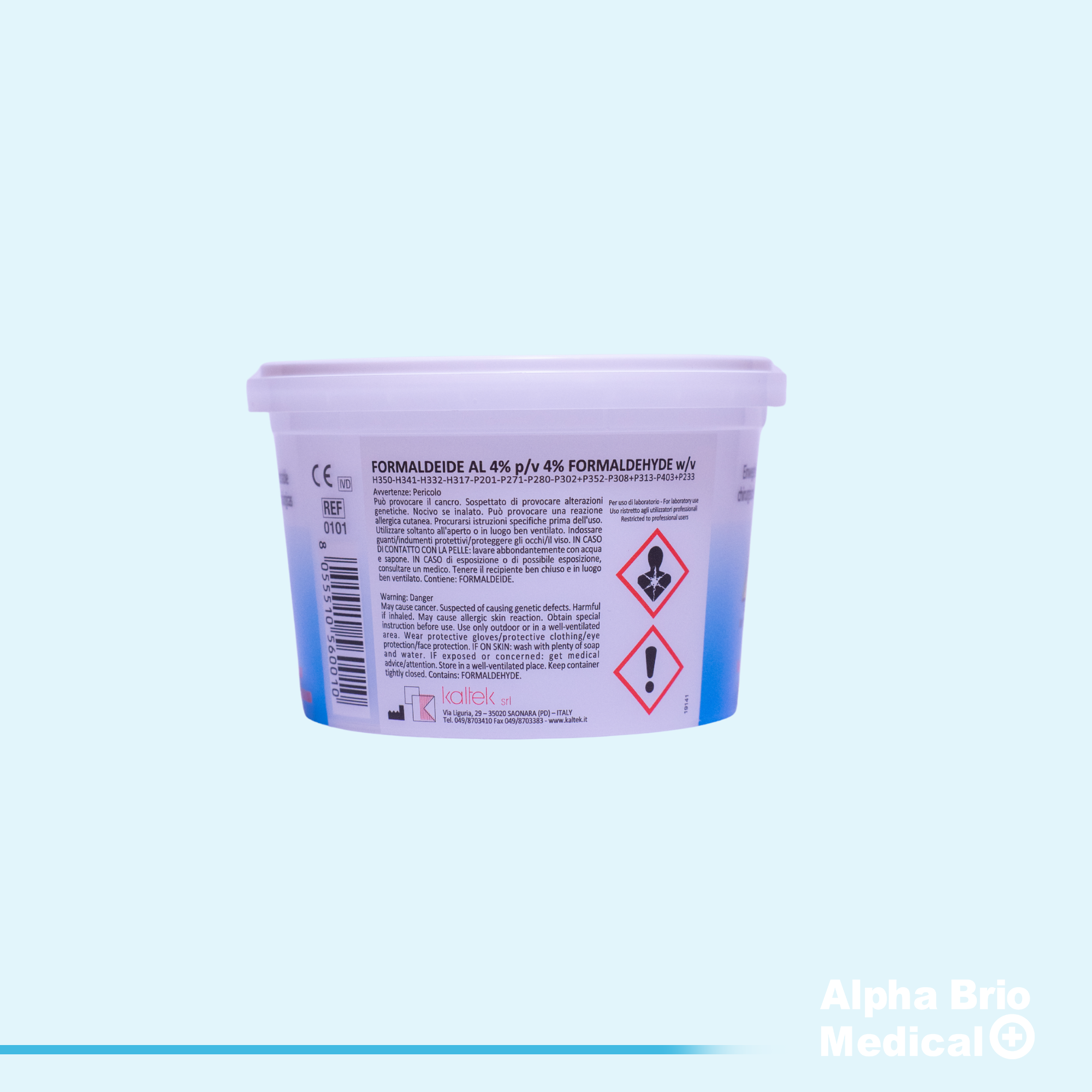 Recipient din plastic 150 ml pt probe anatomo-patologie si plasma BIOSAFE