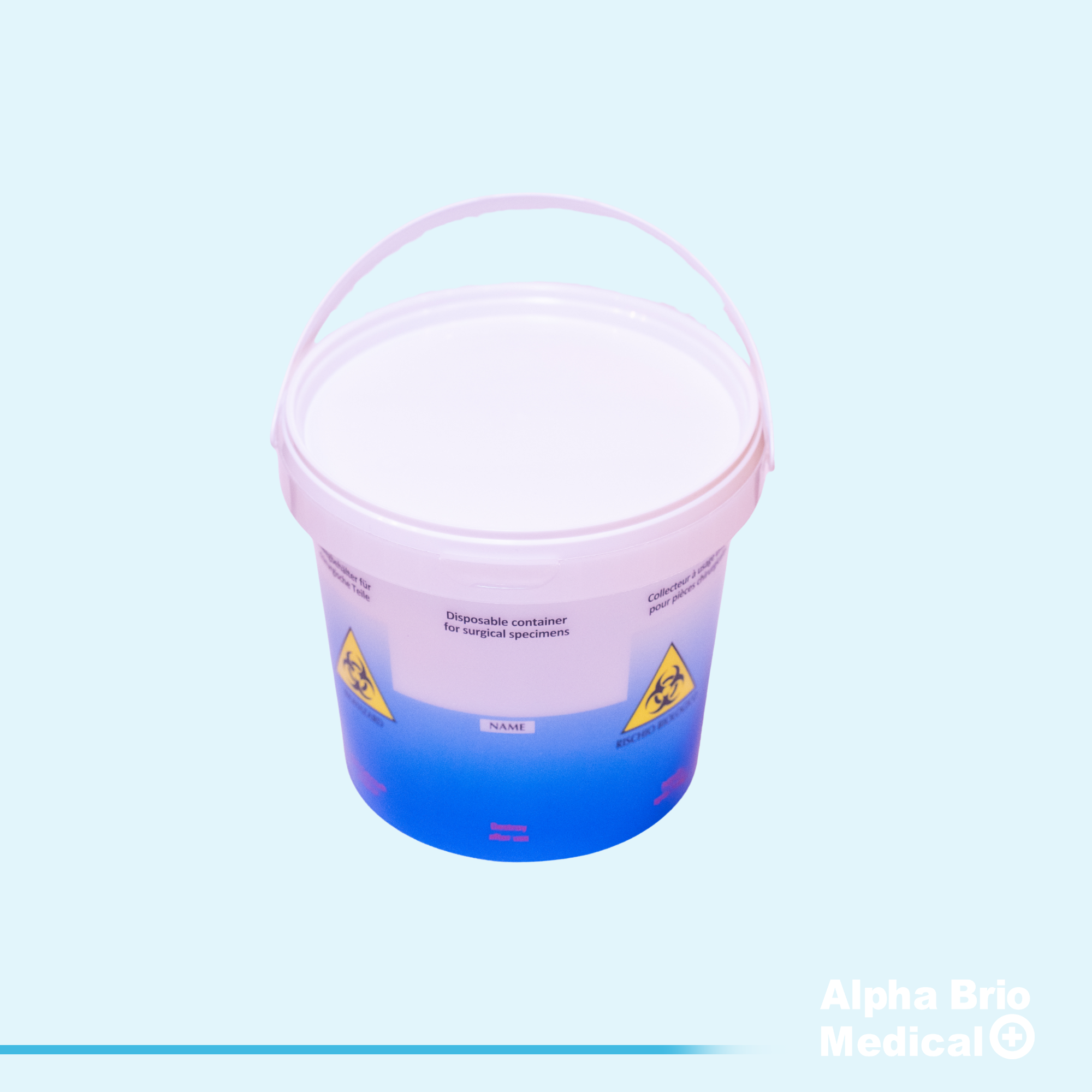 Recipient din plastic 3000 ml pt probe anatomo-patologie si plasma BIOSAFE