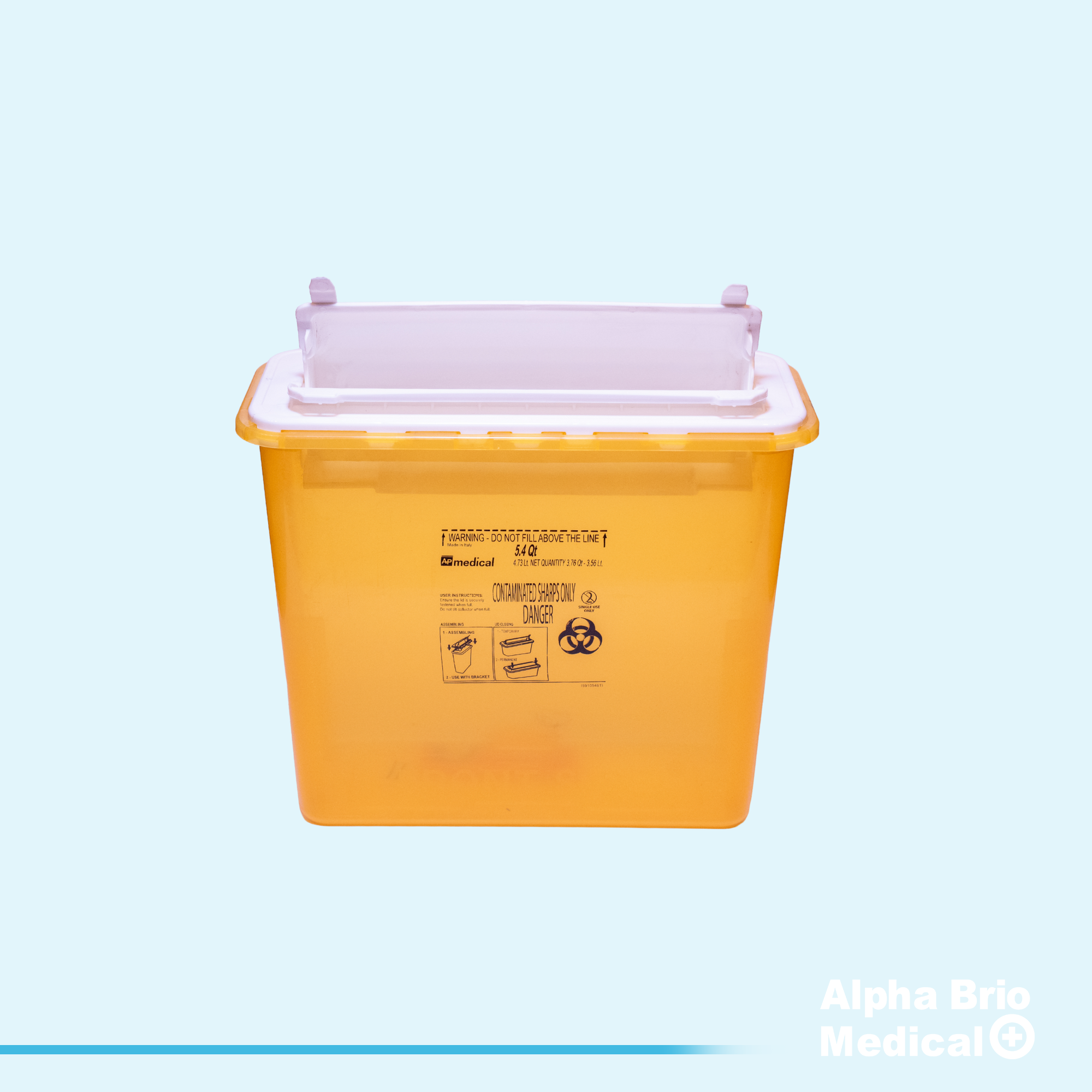 Polypropylene container for chemotherapy 5.4 L