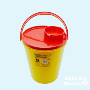 Recipient / Cutii polipropilena 12 L pentru intepatoare–taietoare BIOSAFE